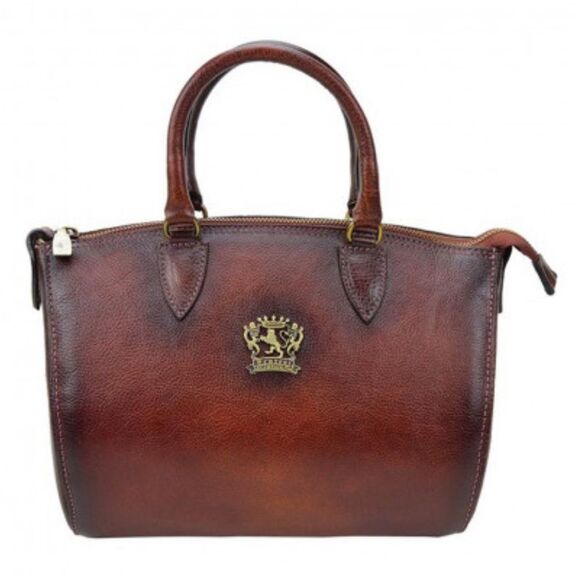 Pratesi Firenze Bruce Cognac Leather satchel shoulder bag - Picture 1 of 9